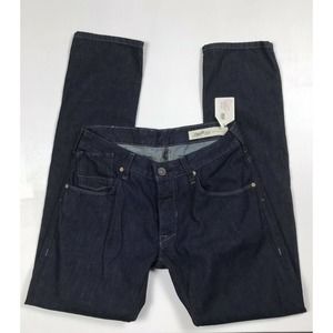 Shade 55 Denim Jeans Mens Size 30X33 Dark Wash Tapered Leg 49ER Made In USA NWT